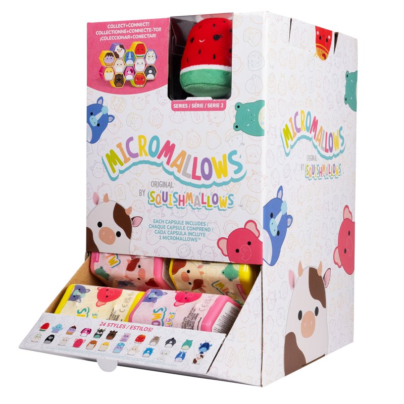 Squishmallows Micromallows Blind Box Peluche With Fashion 6cm Asst 12pcs